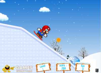 Mario Ice Skating