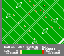 Игра Денди NES Play Action Football (NES Игры Американского Футбола) онлайн